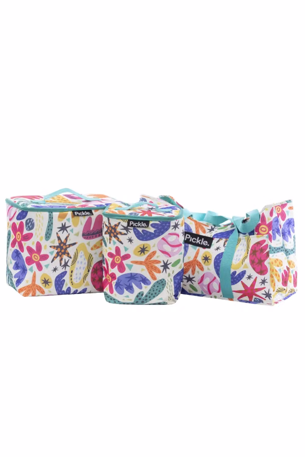 Pickle Picnic Aloe Zebrina 3-in-1 Insulated and Leakproof Picnic Bag Set in Multicolour – 2