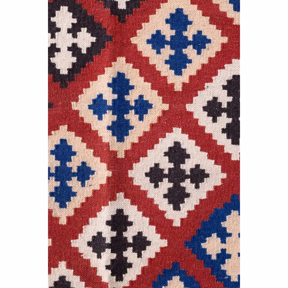 THE RUGS Kamal Kelim Vintage Design Handwoven Wool and Cotton Reversible Flat Weave Rug, Multicolour, W: 120 cm, L: 170 cm – 2