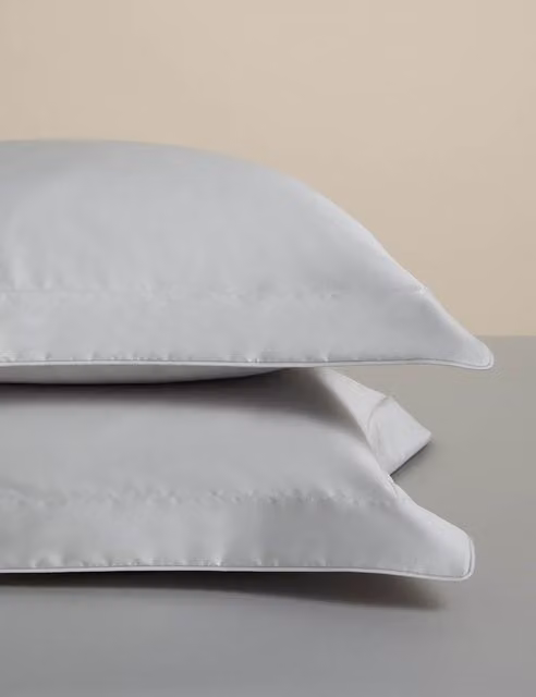 M&S Egyptian Cotton 230 Thread Count Silky Oxford Pillowcases in Dove Grey