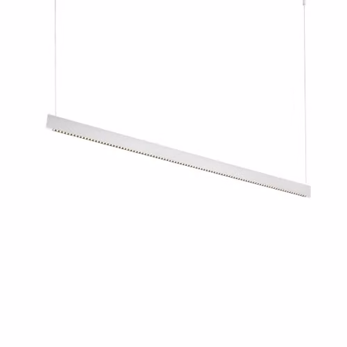 Netlighting Steel Accent LED Bar Pendant Ceiling Light, White, 3000K Warm White