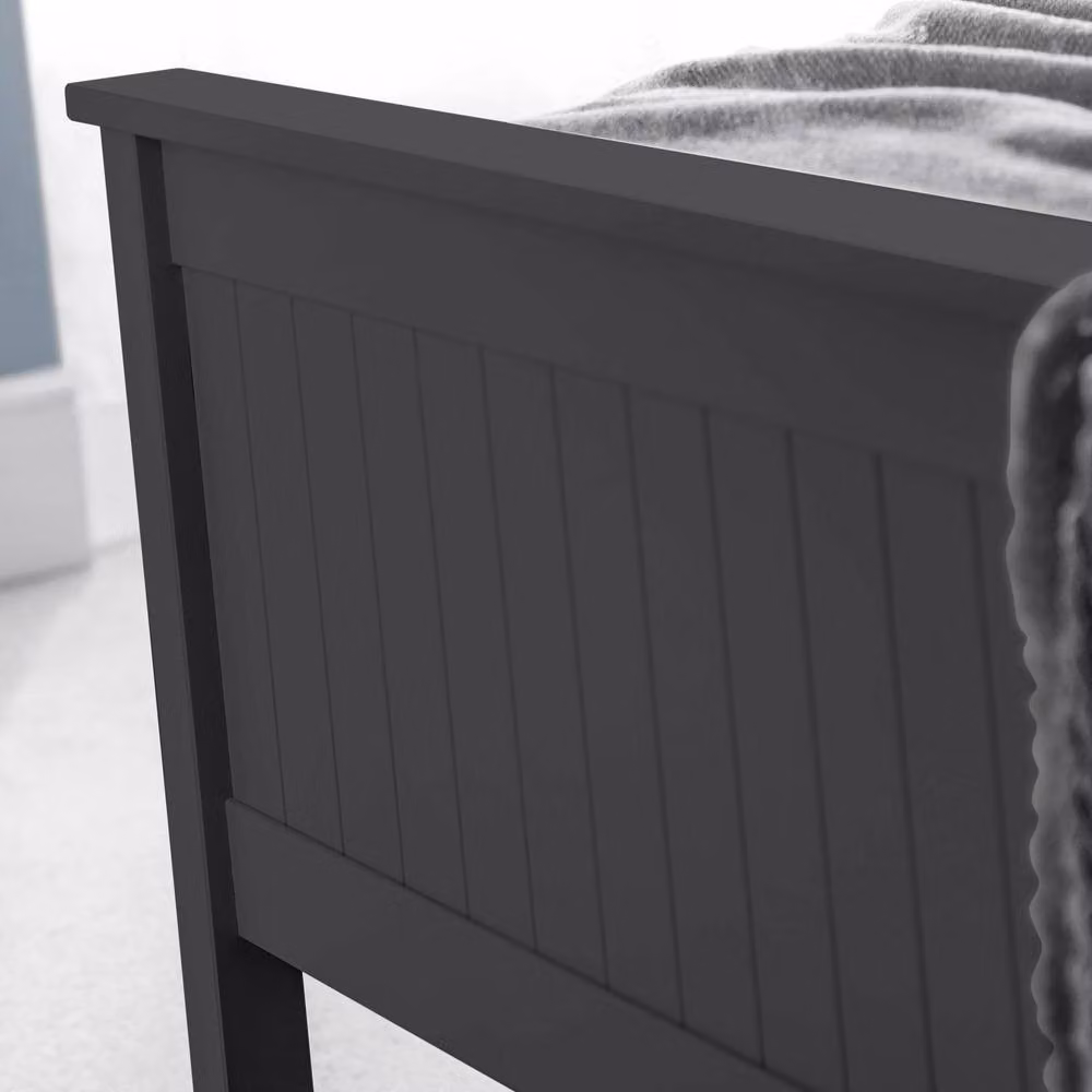 Cheshire Garnet Bed in Anthracite Grey, Single, W/D/H: 90 x 200 cm – 5