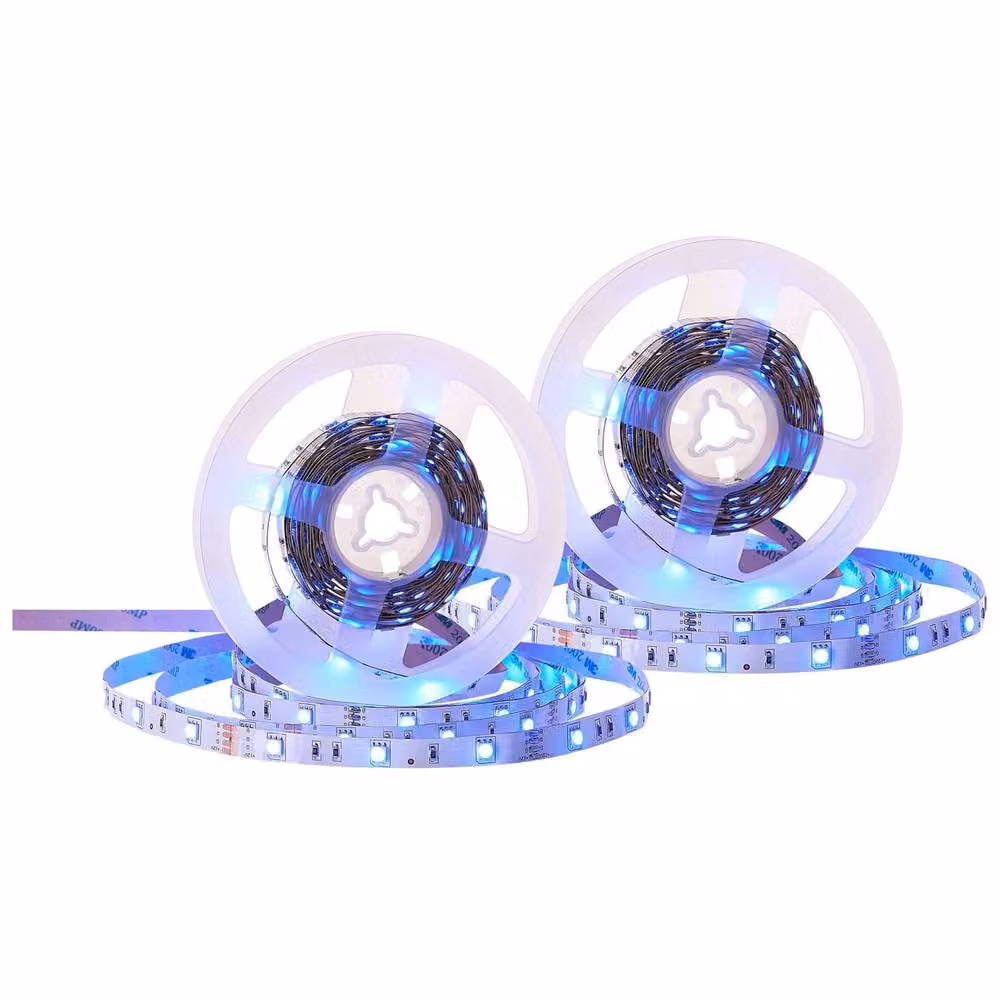 Wyld and Coco KIKORI Set of 2 Multicolor LED Strip Lights with Remote Control, 5 m, 16 Colours, White – 2