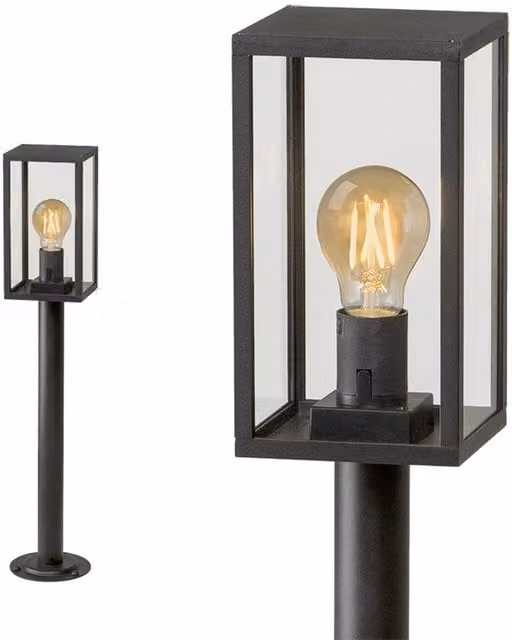 Techmar Limosa 70 LED Outdoor Post Lantern in Black
