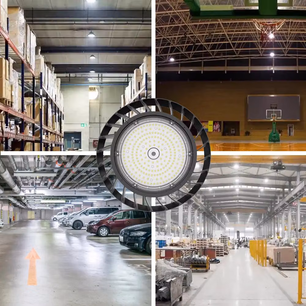 ENER-J 150W LED UFO Highbay Light with Switchable CCT and Wattage, IP65 Rated, White – 6