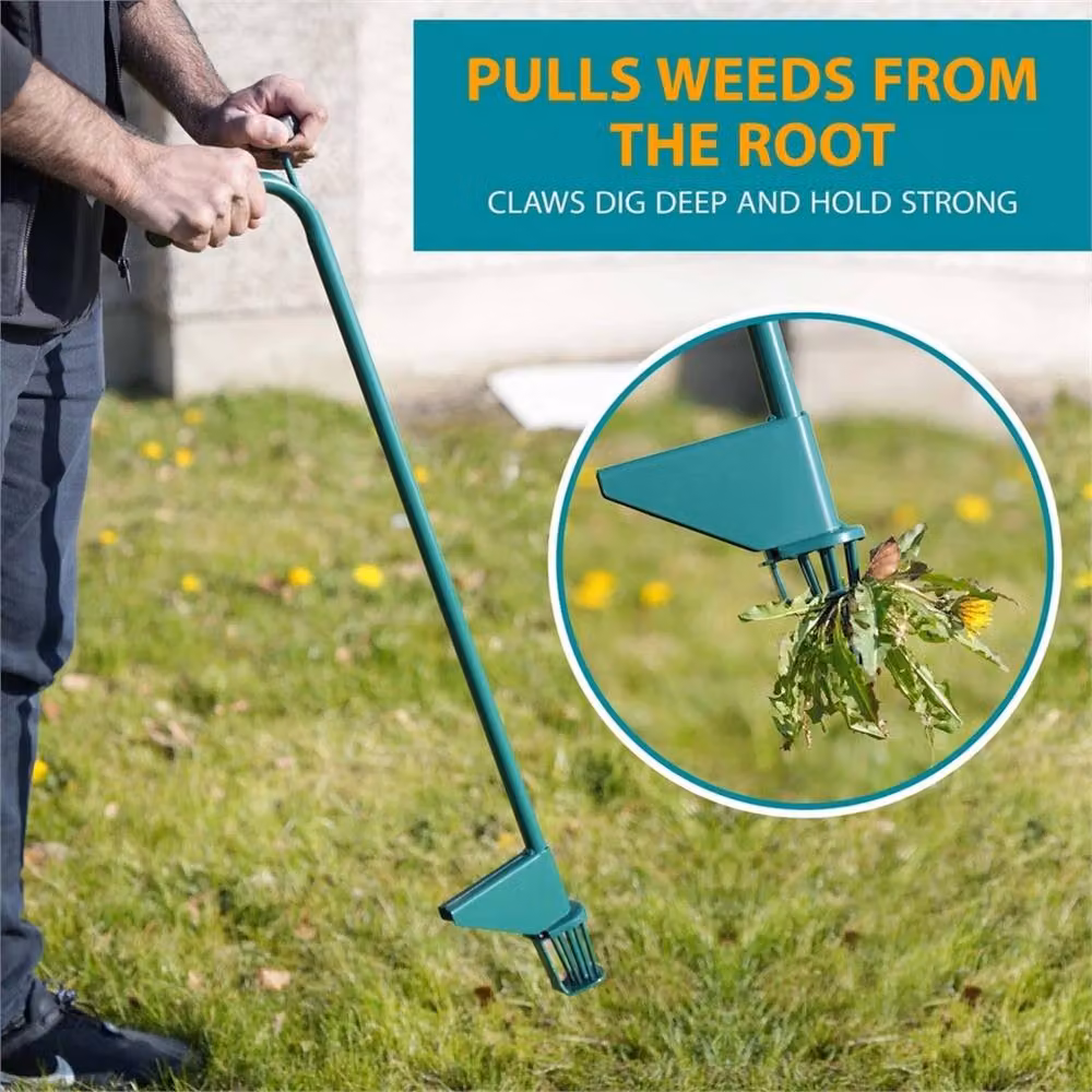 VOGREX Steel Lawn Weeder and Manual Root Remover Tool in Green – 2