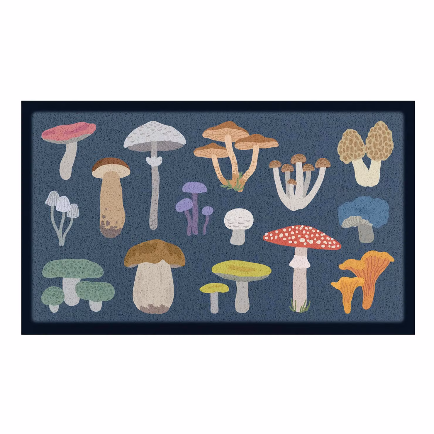 Artsy Mats Mixed Wild Mushroom Doormat, Multicolour, W: 90 cm, D: 60 cm – 2