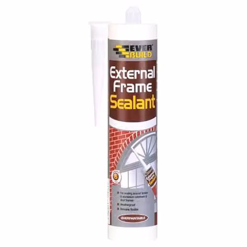 Everbuild Flexible Acrylic External Frame Sealant, Brown, 290ml