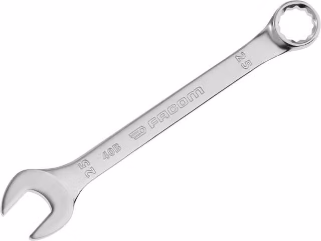 Facom 40B.25 Slim Metric Combination Spanner, 25mm, Steel, Silver