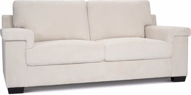 Bravich Enzo Jumbo Corduroy Sofa in Cream/Beige