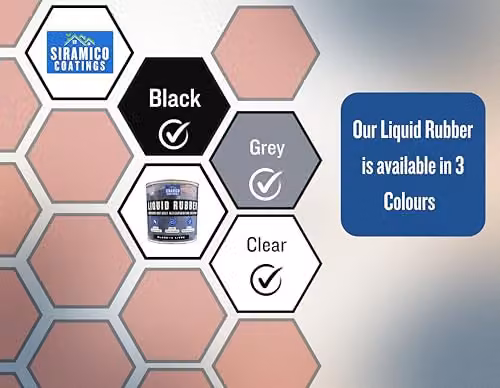 Siramico Coatings Liquid Rubber Roof Coating, Clear, 0.6 l – 9