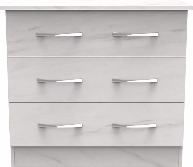Ready Assembled 2 U Hampshire 3 Drawer Chest in White