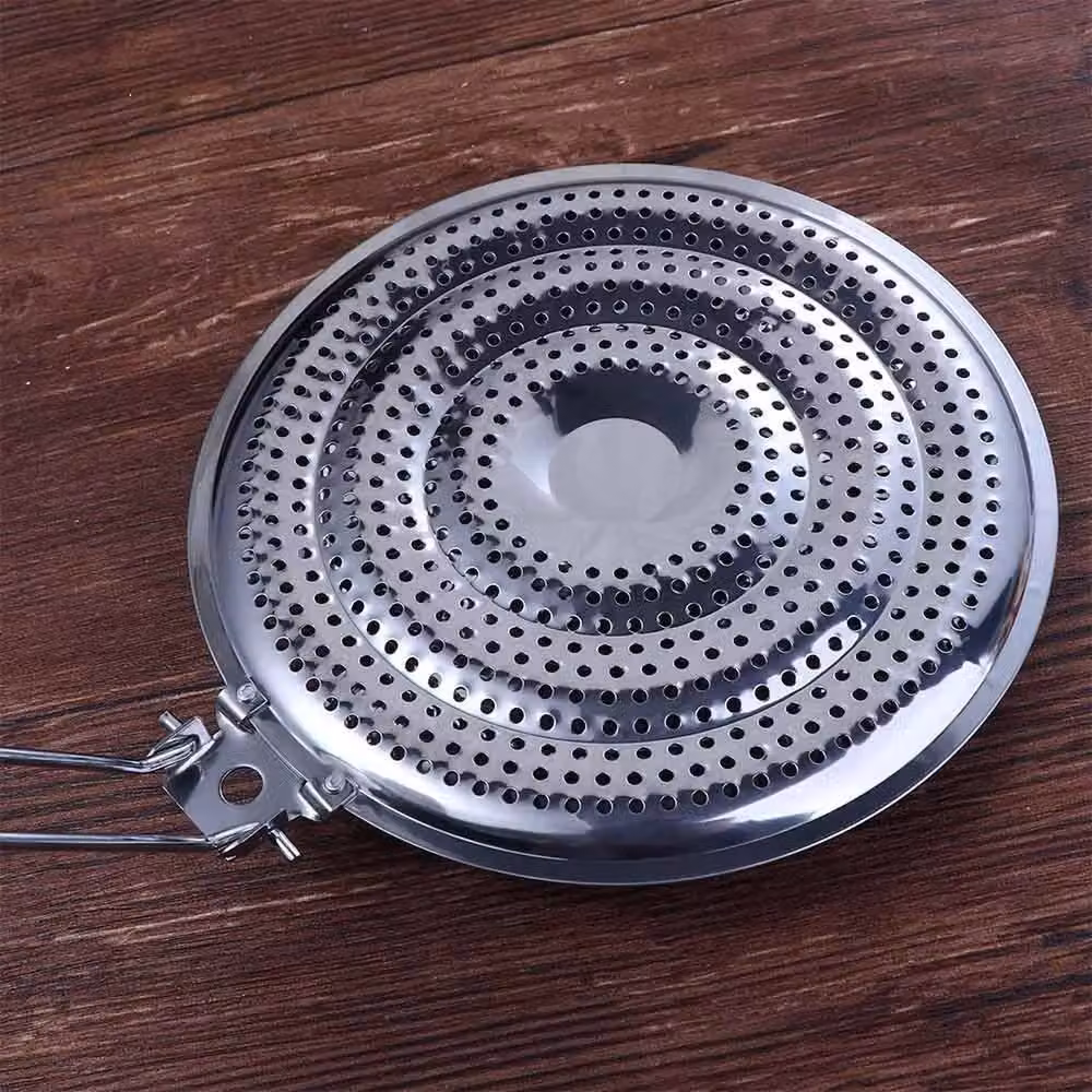 EONLION Hanging Stainless Steel Heat Diffuser in Silver, 100 cm – 3