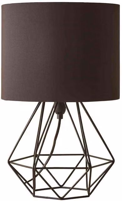 ValueLights Angus Geometric Adjustable LED Table Lamp in Black