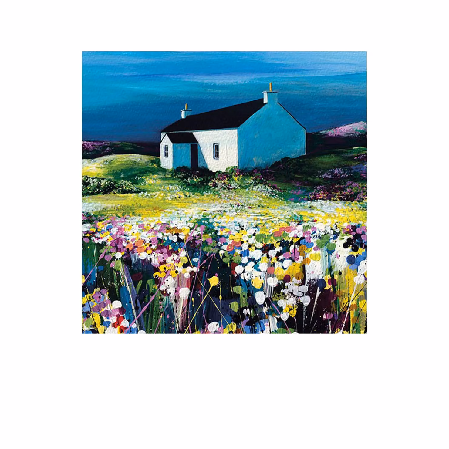 Avril Thomson Smith Summer Shades Multicolour Floral Paper Poster – 2