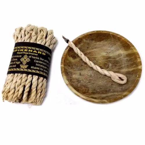 KDMD Spikenard Rope Incense with Natural Herbs in Black and Brown – 3
