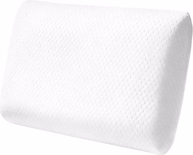 Lavio Orthopaedic Memory Foam Pillow with Cooling Gel, White, W/D/H: 60 x 40 x 12 cm