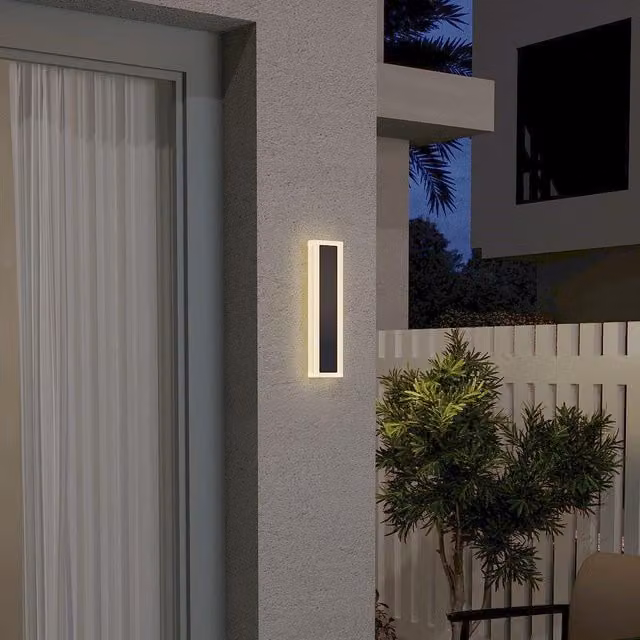 Living Star Modern IP65 Waterproof Outdoor LED Wall Light, White and Black, W: 30 cm