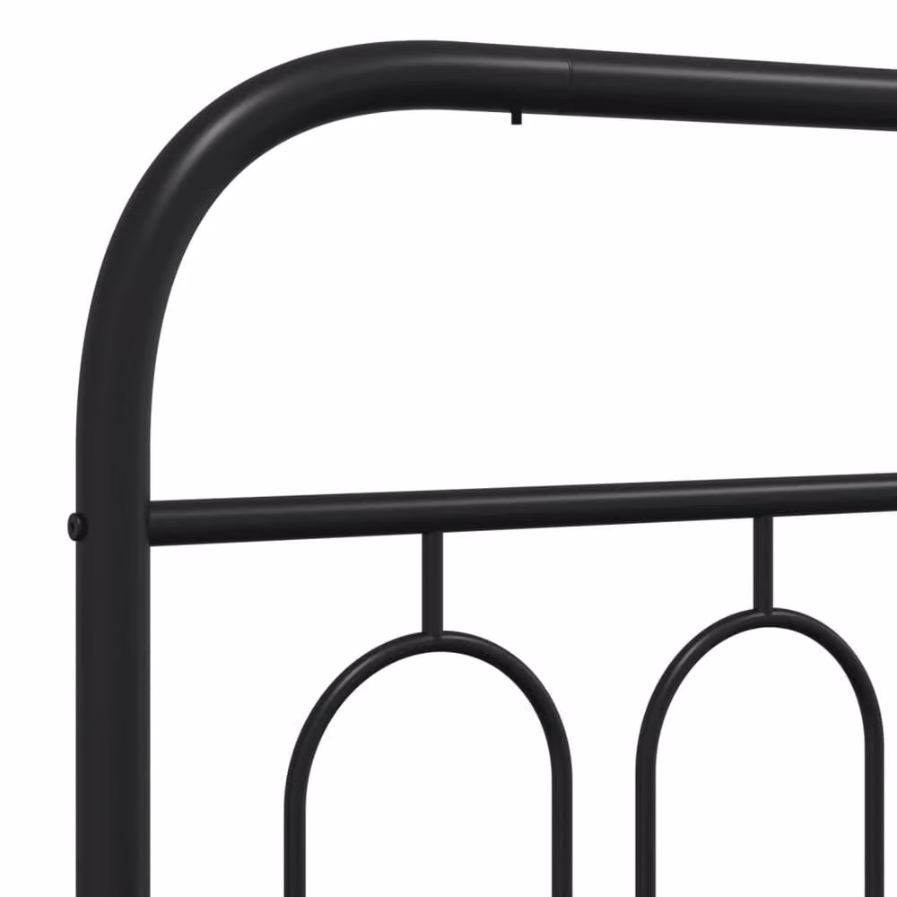 Berkfield Home Metal Headboard in Black, 200 cm – 3