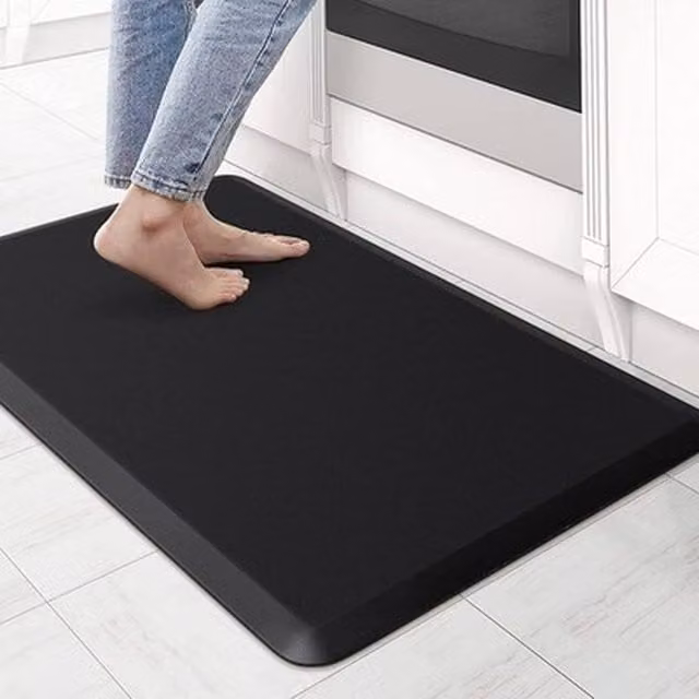 NESTLUNE Black Anti Fatigue Kitchen Mat for Adults – 1