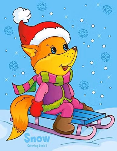 Snow Coloring Book 2 Multicolour Paper Coloring Book