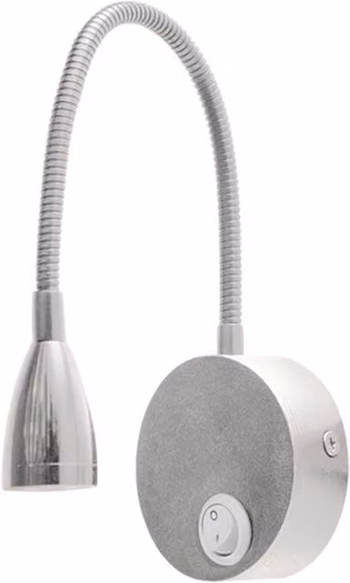 CGC Lighting Stoney LED Chrome Flexible Wall Light for Bedside Reading
