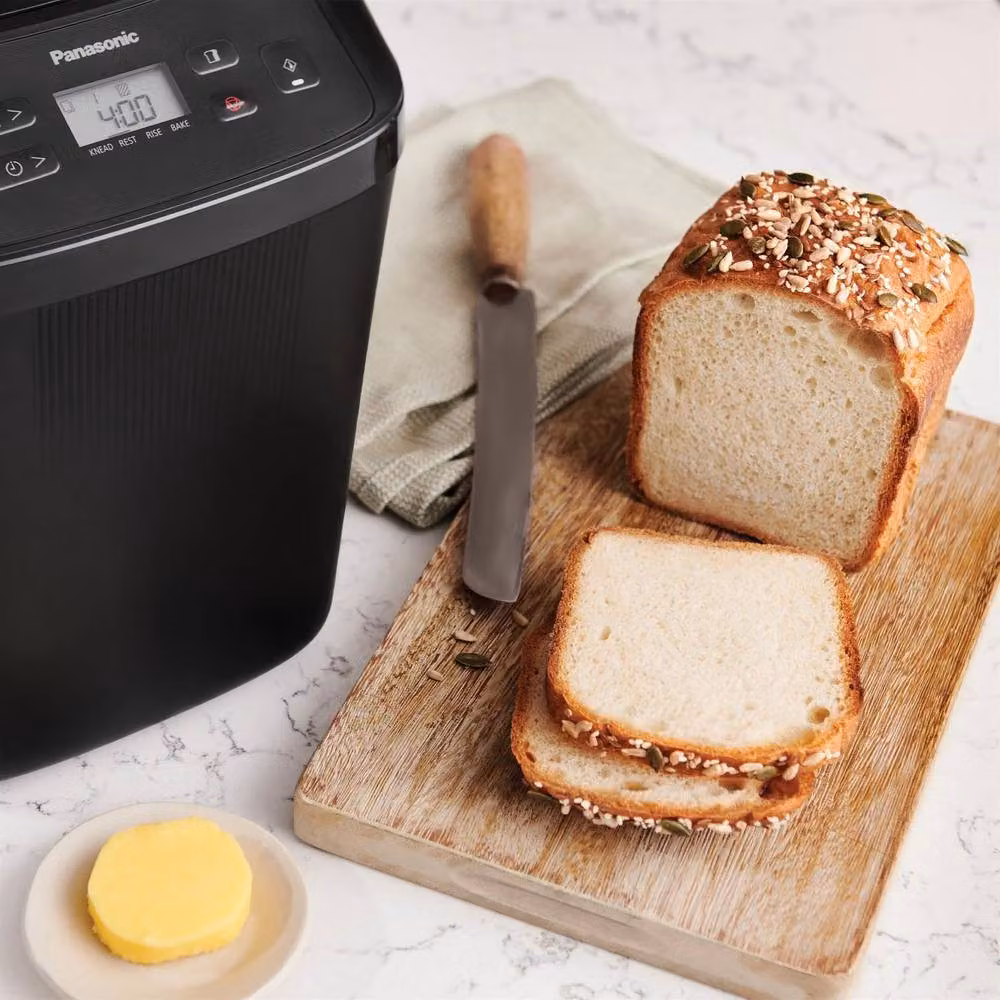 Panasonic Compact Automatic Mini Breadmaker with Timer, Black (400g) – 8