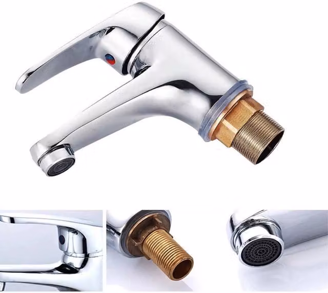 NESTLUNE Chrome Cloakroom Basin Mixer Tap