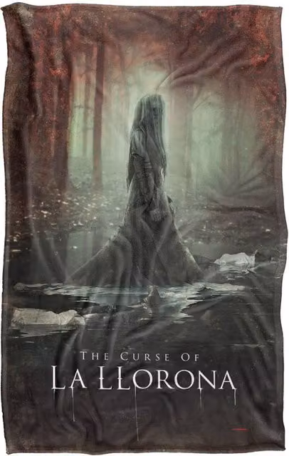 LOGOVISION The Curse Of La Llorona Poster Super Soft Fleece Throw Blanket, Multicolour, W: 91 cm, D: 147 cm – 6
