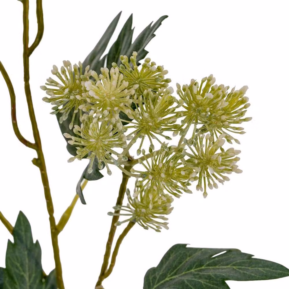 Lemon Pavilion French Meadow Artificial Flower Spray in Green, W20 x D20 x H65 cm – 2