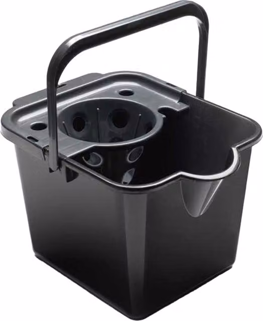 Addis Black Plastic Mop Bucket with Wringer, W/D/H: 35.0 x 24.5 x 27.5 cm – 1