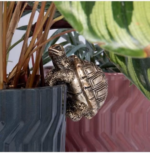 KDMD Plant Pot Pals Tortoise 2 Pack in Bronze