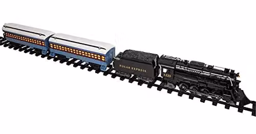 Lionel Disney The Polar Express 28 Piece Motorised Mini Model Train Starter Set in Black and Multicolour – 7