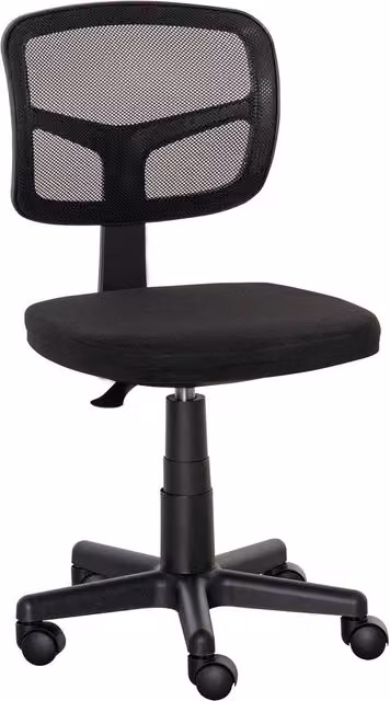 Rolipo Ergonomic Mesh Office Chair in Black with 360 Degree Swivel for Home or Office