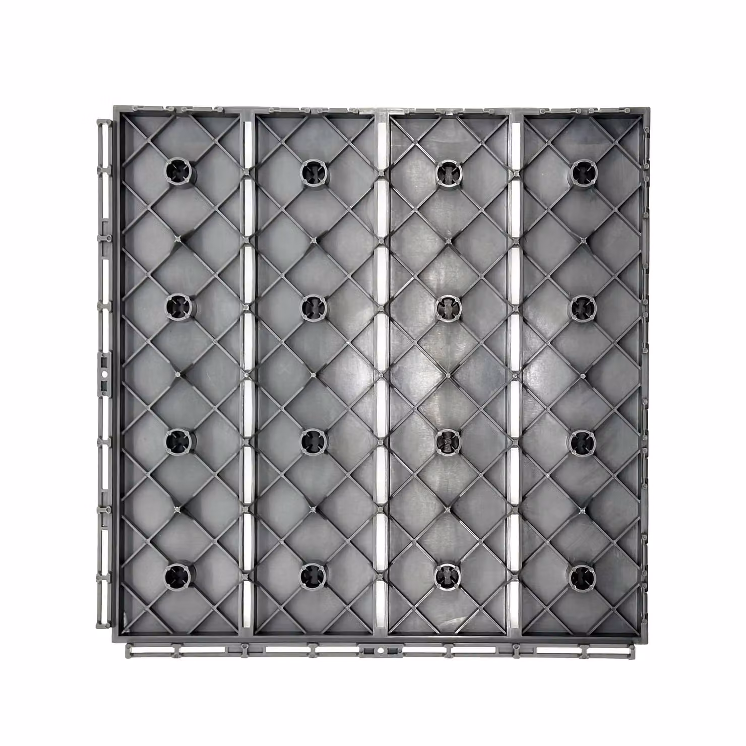 Nicoman Polydeck Interlocking Decking Tiles, Pack of 12, Grey, W/D: 30 x 30 cm – 3