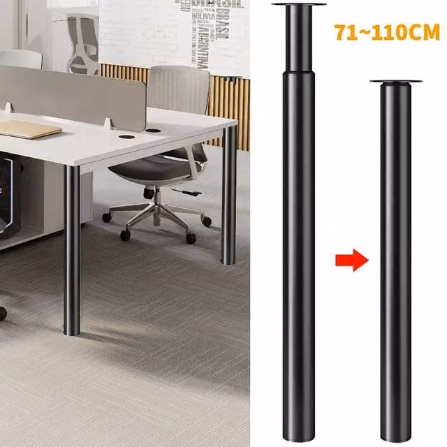 EONLION Adjustable Kitchen Table Leg in Black – 1