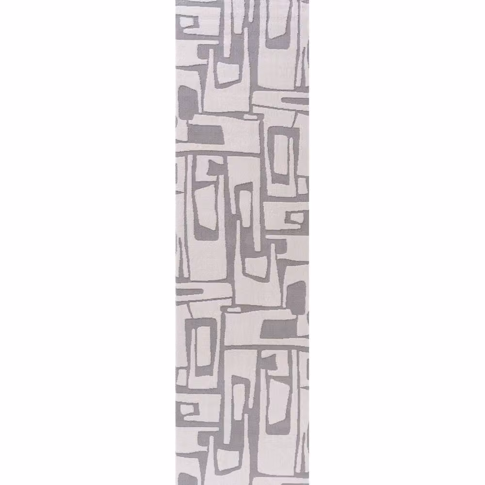 THE RUGS Loft Abstract Soft Pile Area Rug, Light Grey, W: 290 cm, D: 200 cm – 2