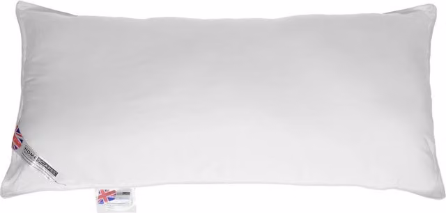 Homescapes Hotel Quality Super Microfibre King Size Pillow, White