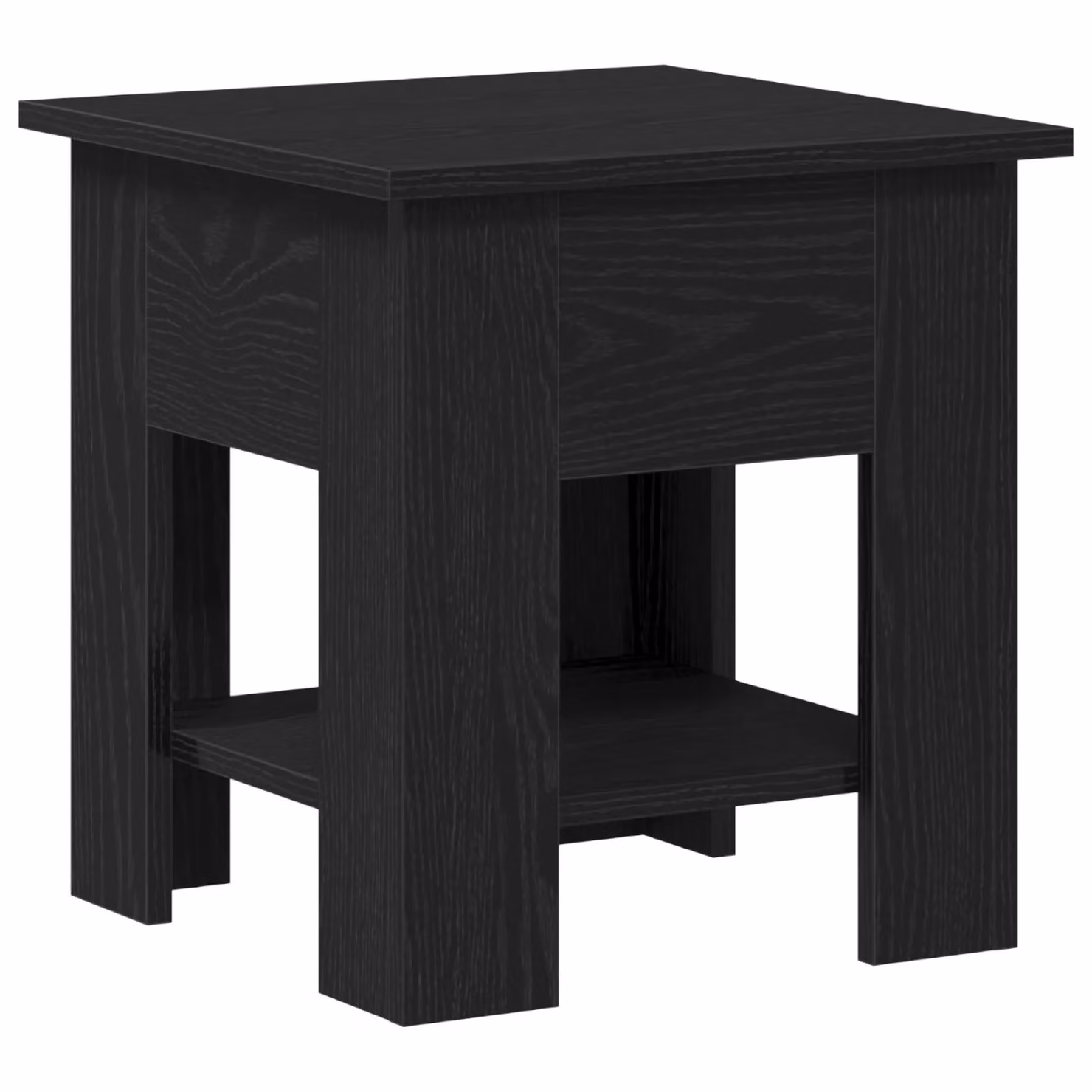 Berkfield Home Black Oak Coffee Table, W/D/H: 40 x 40 x 42 cm – 2