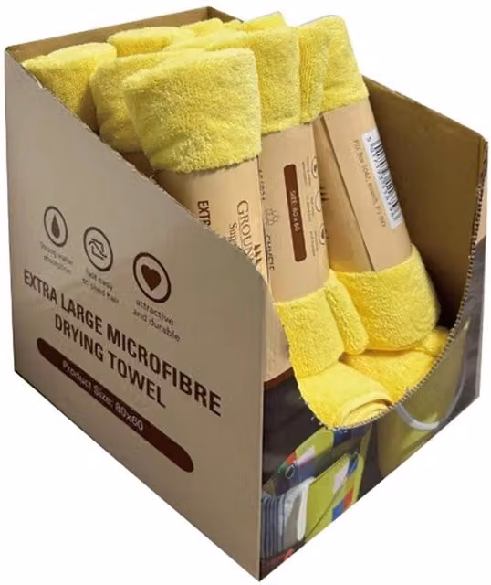 Groundsman Microfibre Towel in Yellow
