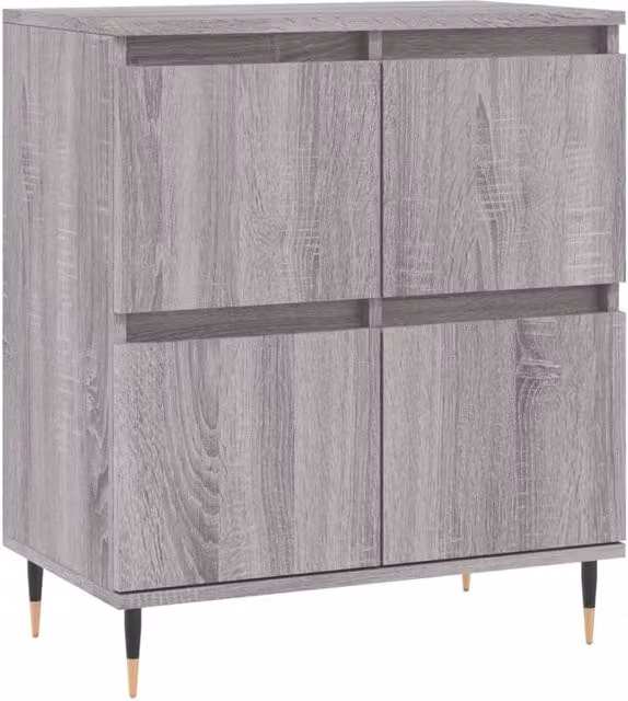 Berkfield Home Grey Sonoma Sideboard, W: 60 cm, D: 35 cm, H: 70 cm – 1
