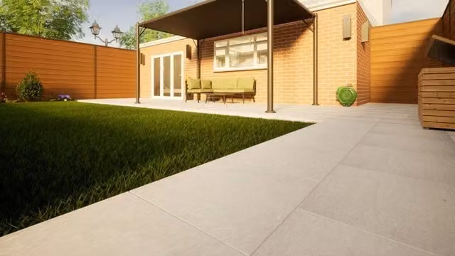 PBSL Group Kandla Grey Presealed Sandstone Paving, W/D/H: 60.0 x 60.0 x 2.2 cm