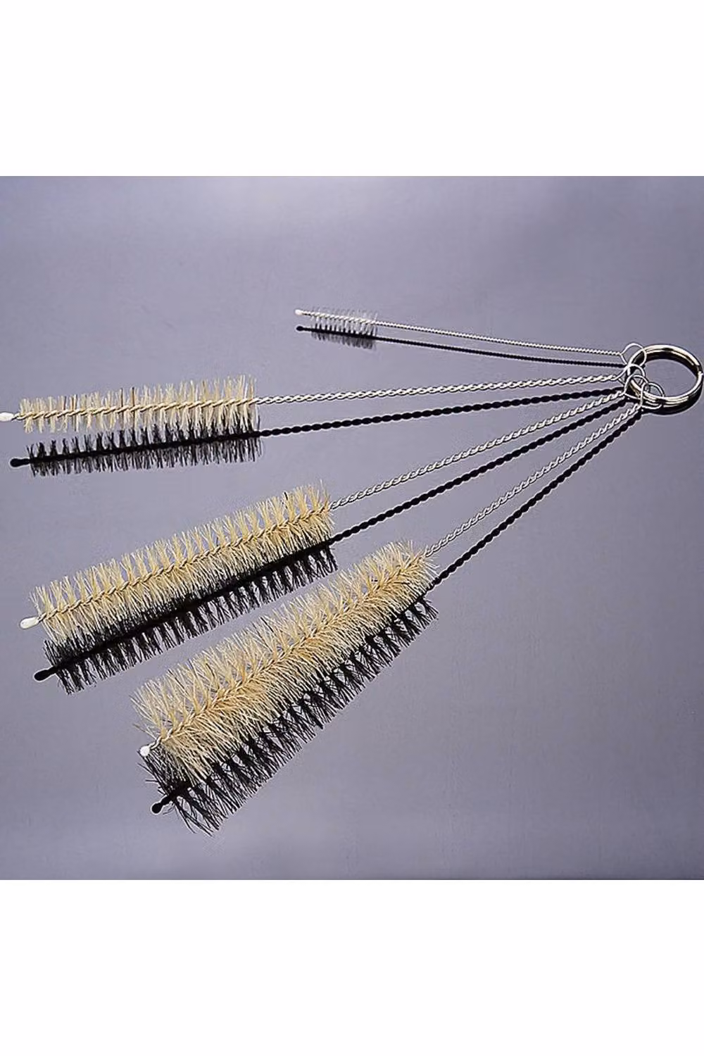 KDMD 4-Piece Mini Bottle and Teapot Spout Cleaning Brush Set with Steel Core in Silver – 2