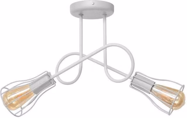 Netlighting Oxford Multi Arm Semi Flush Ceiling Light, White, Diameter: 41 cm