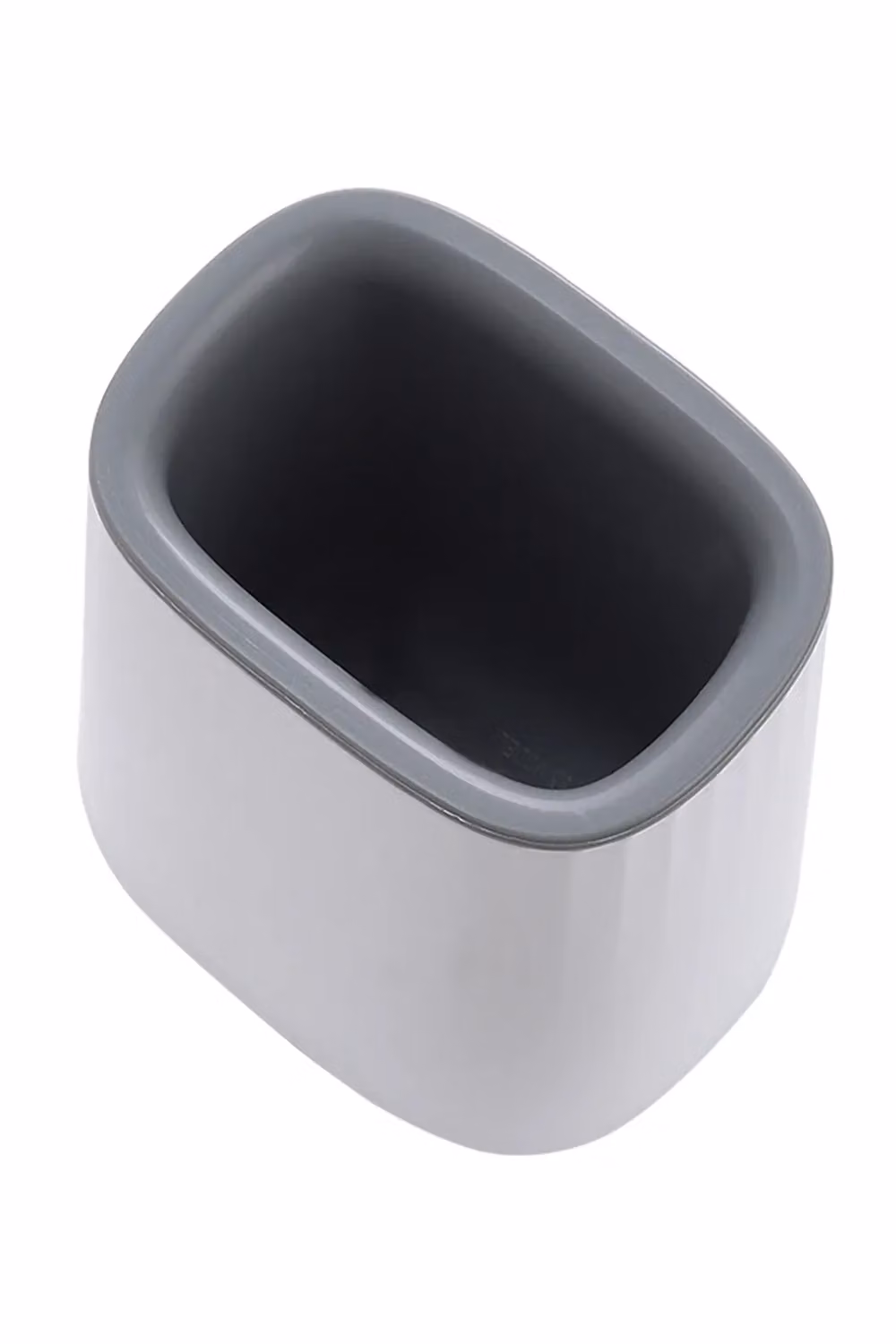 Living and Home Flexible Silicone Toilet Brush and Holder with Detachable Handle in White – 4