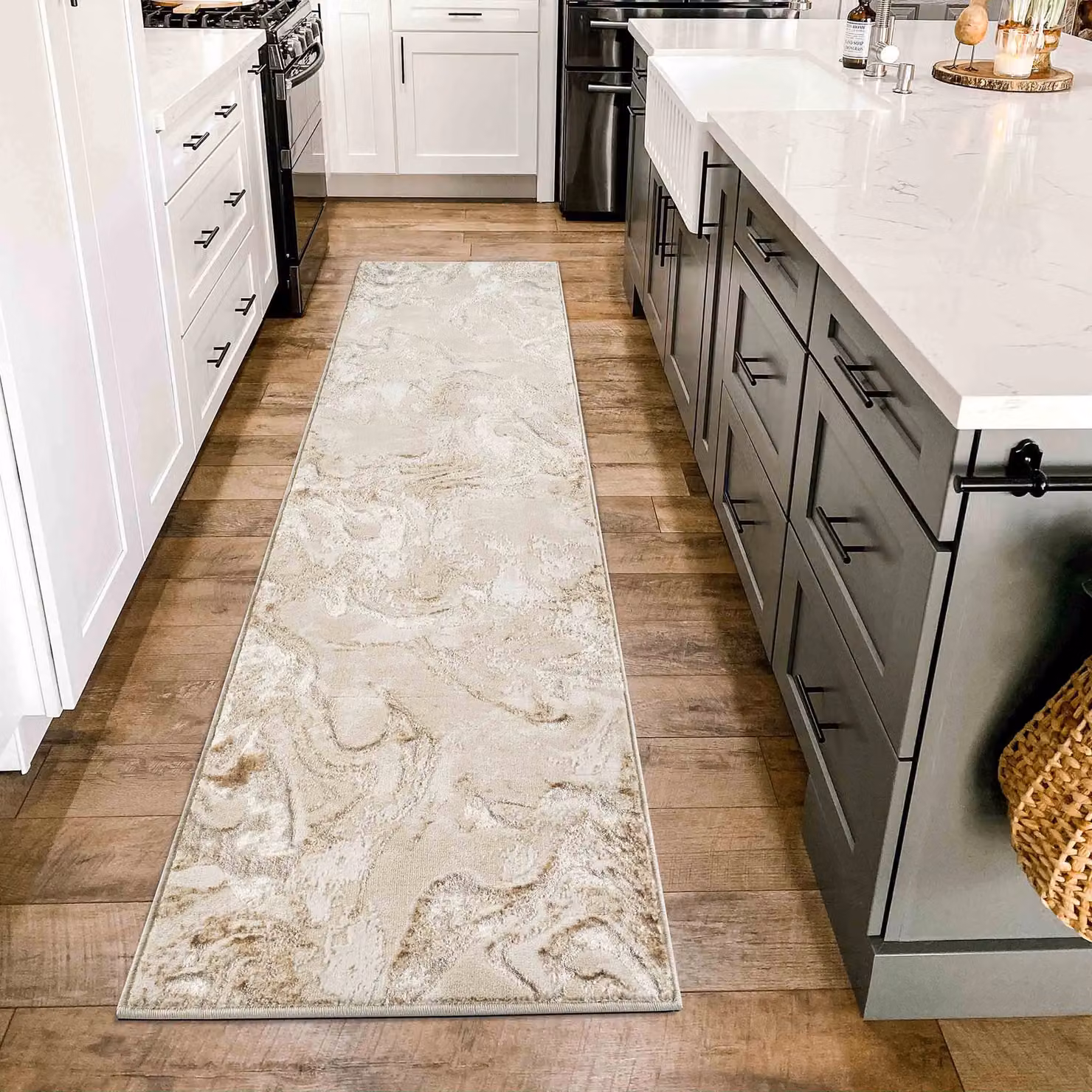 Desire Rugs Solarius Modern Abstract Area Rug in Beige, W: 160 cm, D: 230 cm – 3