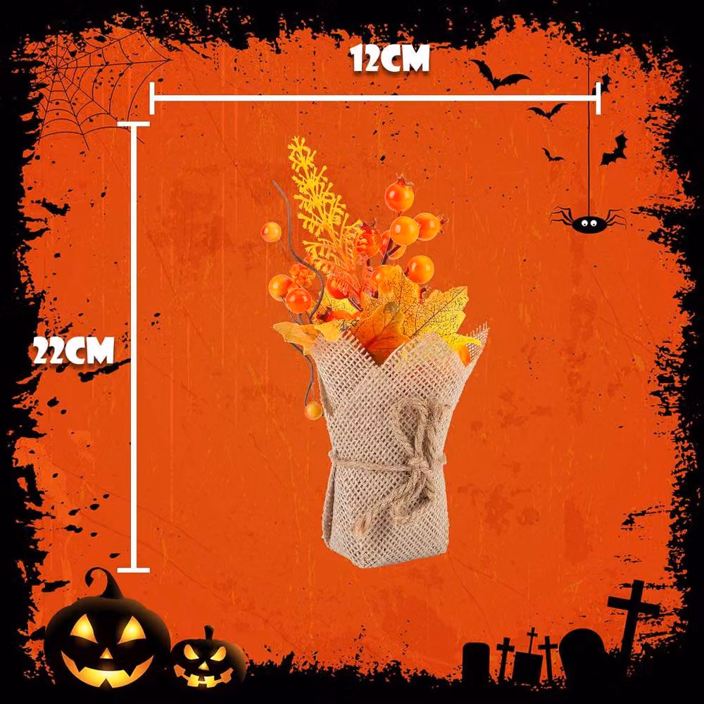 VFM e-Store Orange Autumn Floral Tabletop Decoration for Halloween – 2