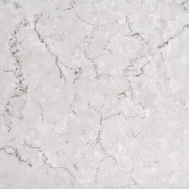 YoL White and Grey Marbled Stone Look Vinyl Floor Tiles, 16 Pack