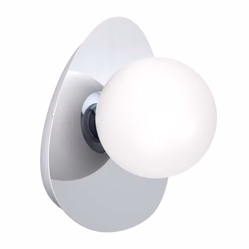 Eglo Castrivido LED Wall Lamp in Chrome and White for Bathrooms – 1