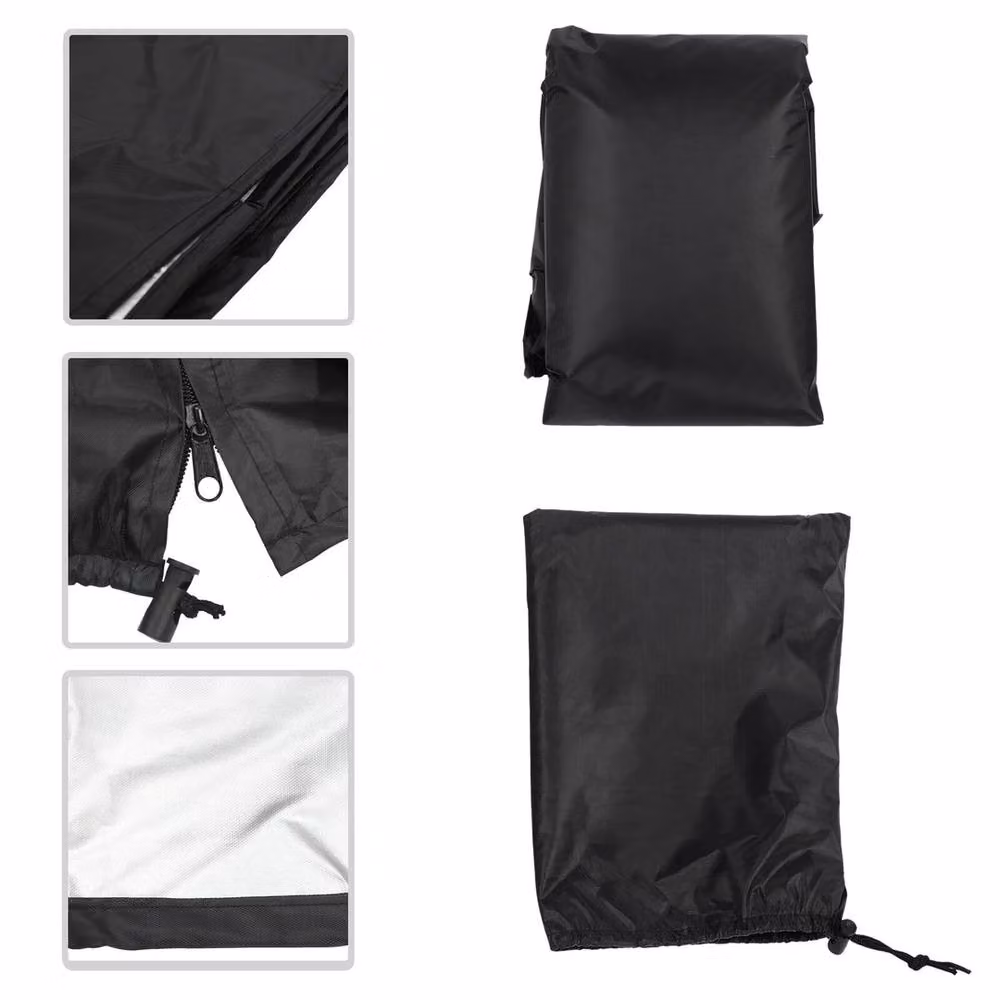 NESTLUNE Waterproof Outdoor Swing Cover for 2-3 Seater Garden Hammocks, Black – 1