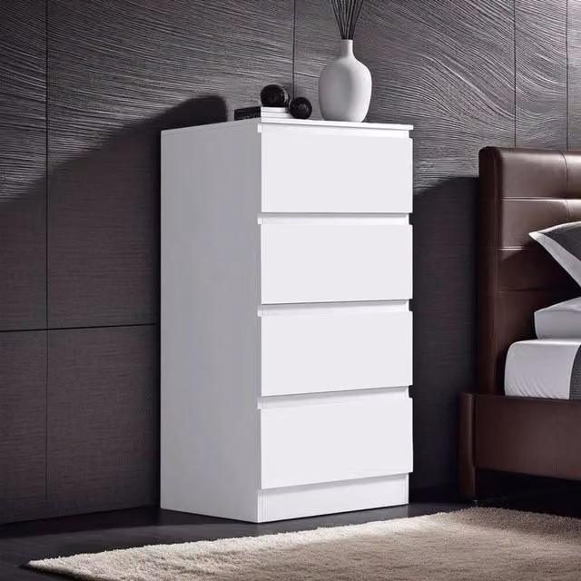 SPETLEK 4 Drawer Chest of Drawers in White – 1